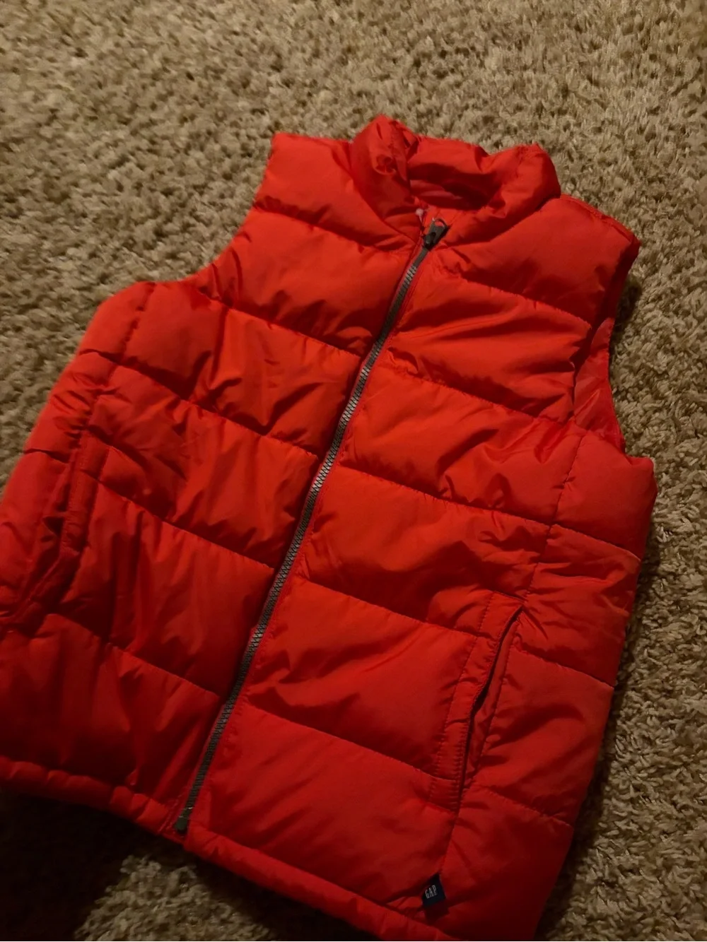 GAP Bright Red Quilted Puffer Vest for Kids